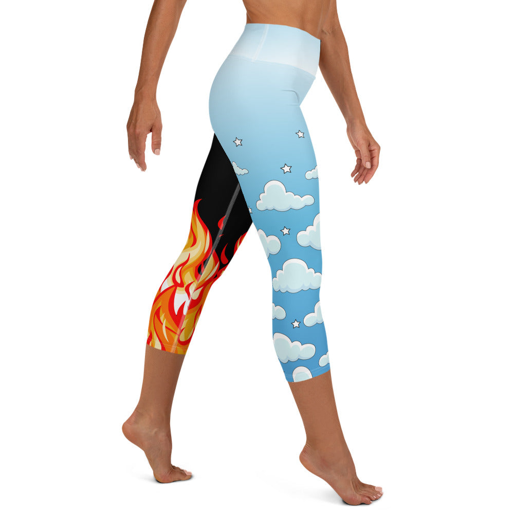 Heaven & Hell Yoga Capri Leggings